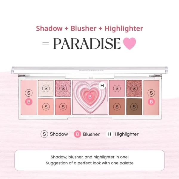 Peripera ALL TAKE MOOD LIKE PALETTE (01 PRESTIGE PINK) - PERITAGE - Image 3
