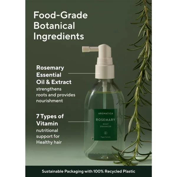 AROMATICA Root Enhancer Rosemary Oil for Hair Growth, 3.38oz – (2 Pack) - Image 3