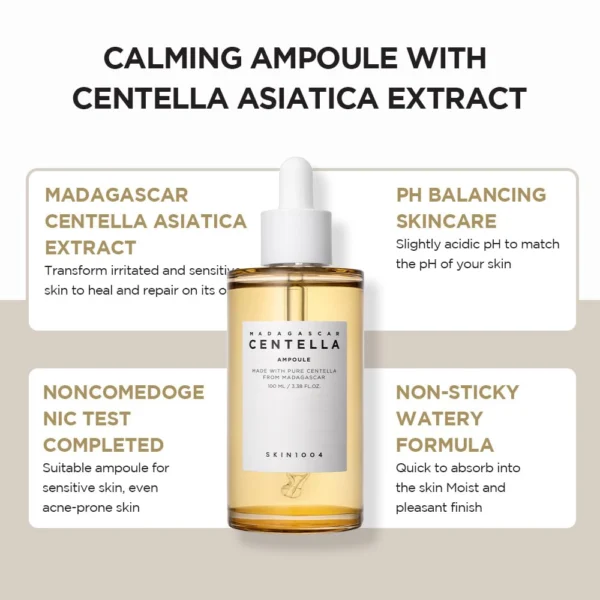 Madagascar Centella Asiatica Ampoule Facial Serum 3.38 fl.oz - (100ml) - Image 8