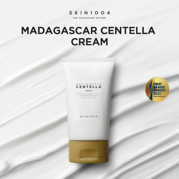 Madagascar Centella Cream – Hydrating & Skin Trouble Care with Niacinamide & Adenosine 2.53 fl.oz - Image 2