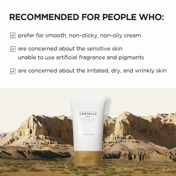Madagascar Centella Cream – Hydrating & Skin Trouble Care with Niacinamide & Adenosine 2.53 fl.oz - Image 5