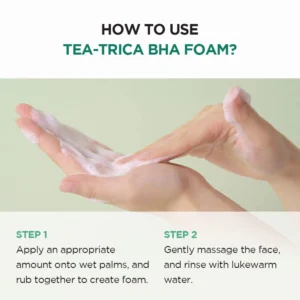 Madagascar Centella Tea Trica BHA Foam 6