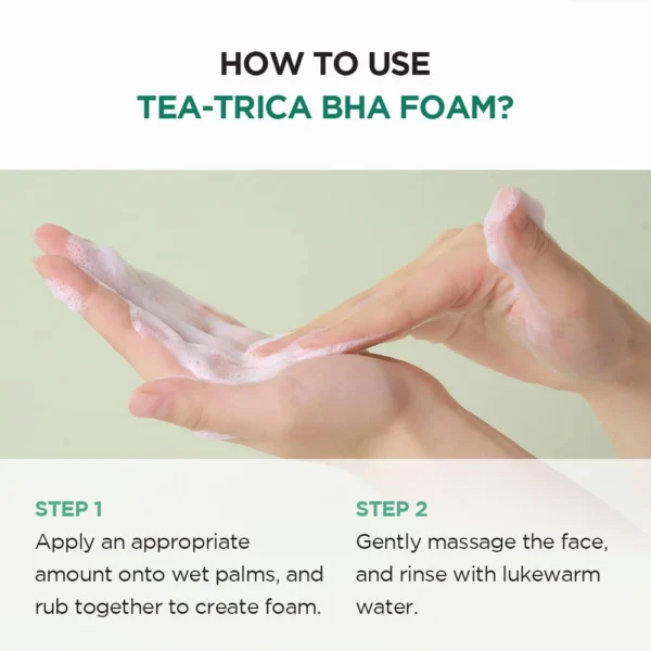 Madagascar Centella Tea-Trica BHA Foam 4.22 fl.oz, 125ml - Image 6
