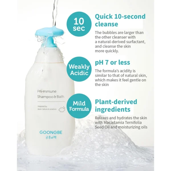 Pri-mmune Shampoo & Bath – Korean Baby Wash, 11.8 fl.oz - Image 5
