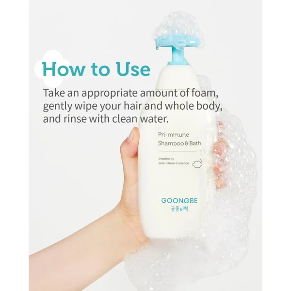 Pri-mmune Shampoo & Bath – Korean Baby Wash, 11.8 fl.oz - Image 6