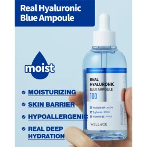 WELLAGE Real Hyaluronic Blue Ampoule 100 3