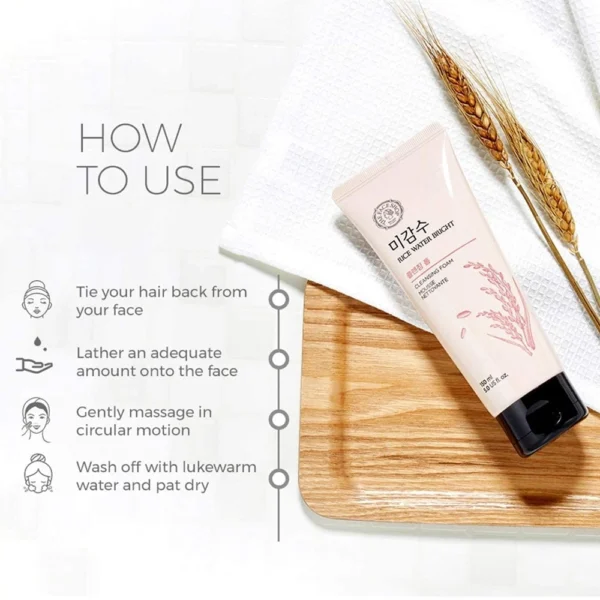 BETT Cleansing foam with Rice Water for Brighten the Skin - 150ml - Image 5