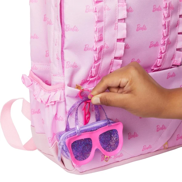 Barbie Clothes & Accessories, Deluxe Sunglasses-Shaped Bag with Keychain, for kids 3 years and up. - Image 4