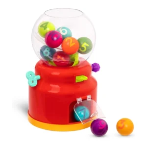 Battat Bubble Dispenser for Kids – 10 Colorful Number Balls – For 12+months Kids
