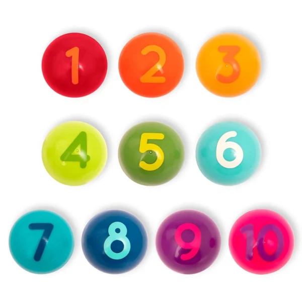 Battat Bubble Dispenser for Kids – 10 Colorful Number Balls – For 12+months Kids - Image 8
