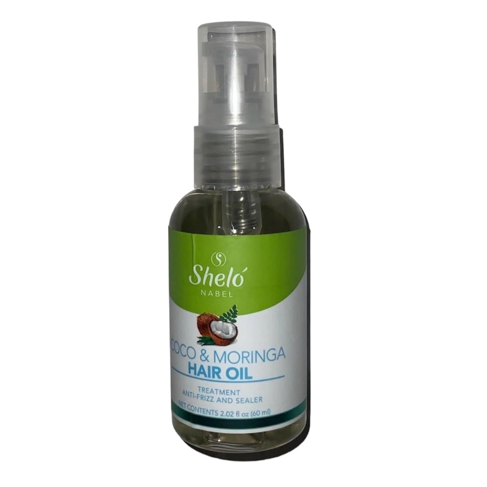 Coco and Moringa Hair Oil, Anti-frizz 2.20 fl oz (60ml)