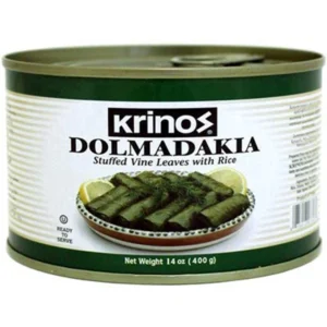 Krinos Dolmas Stuffed Grape Leaves with Rice 3