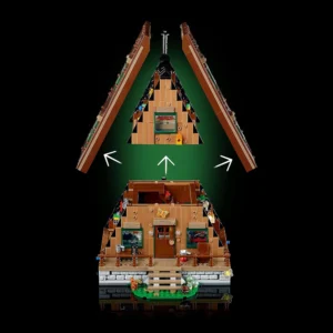 LEGO Ideas A Frame Cabin 21338 Collectible Display Set 4