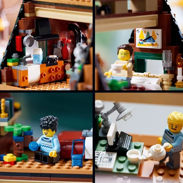 LEGO Ideas A-Frame Cabin 21338 Collectible Display Set, Buildable Model - Gift Kit for Adults - Image 6