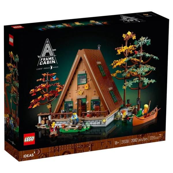 LEGO Ideas A-Frame Cabin 21338 Collectible Display Set, Buildable Model - Gift Kit for Adults - Image 8