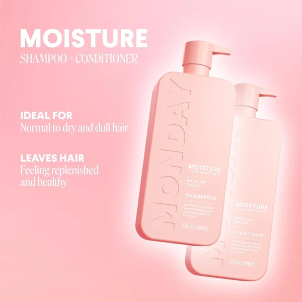 MONDAY HAIRCARE Moisture Shampoo + Conditioner Set (2 Pack) 27oz Each - Image 3