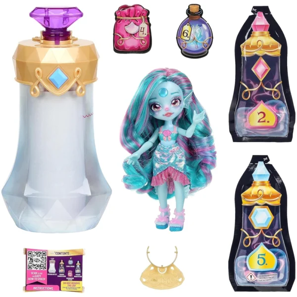 Magic Mixies Pixlings. Marena The Mermaid Pixling, Gifts for Ages 5+Kids, - Image 2