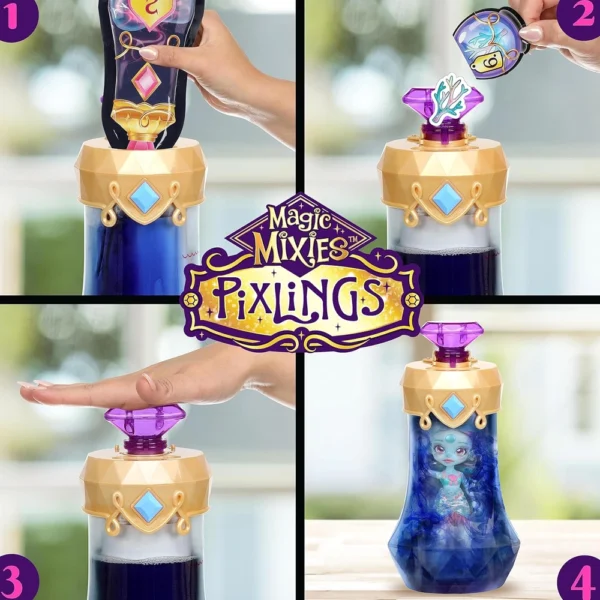 Magic Mixies Pixlings. Marena The Mermaid Pixling, Gifts for Ages 5+Kids, - Image 3