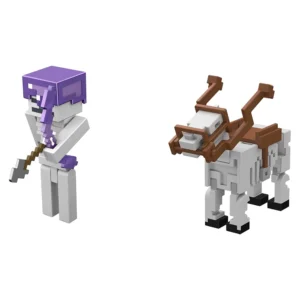 Mattel Minecraft Skeleton Craft a Block 2 Pk 2