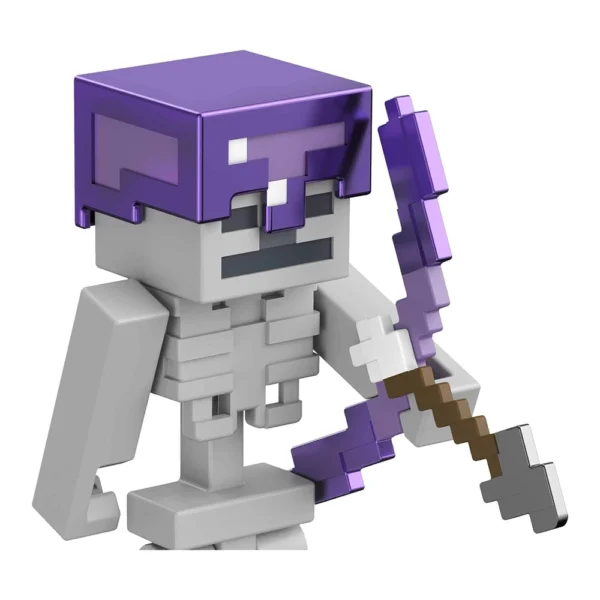 Mattel Minecraft Skeleton Craft-a-Block 2-Pk, Gifts for Kids Age 6 Years and Older - Image 3