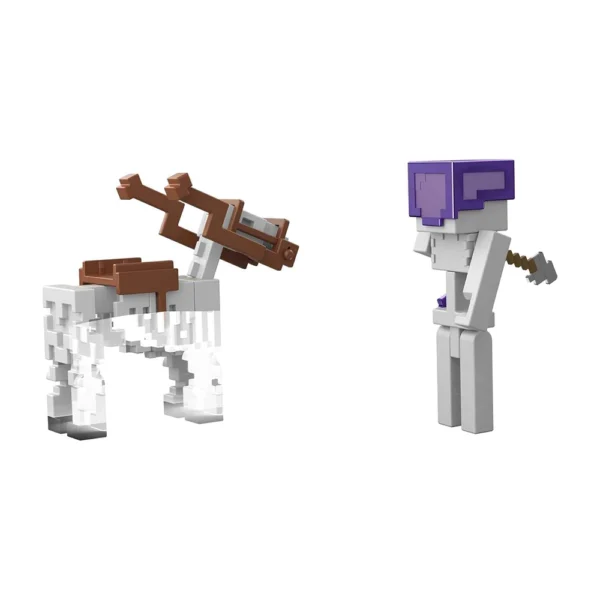 Mattel Minecraft Skeleton Craft-a-Block 2-Pk, Gifts for Kids Age 6 Years and Older - Image 5