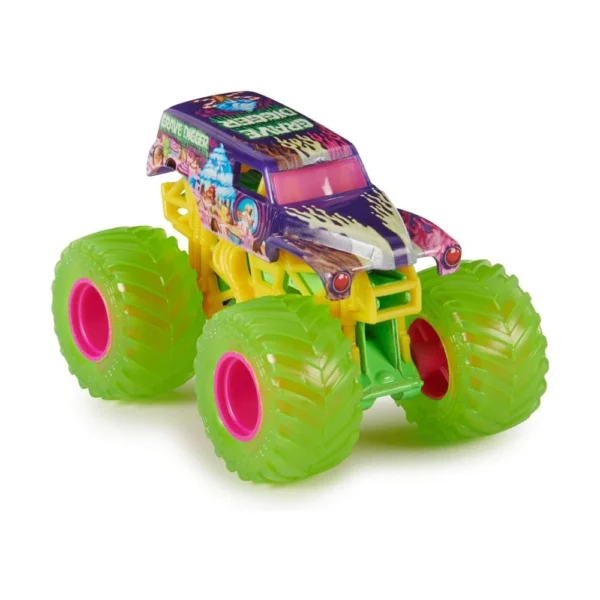 Monster Jam 2024 Official 1:64 Diecast Truck Series 35 Street Treats Grave Digger for 3+ Years Kids - Image 3