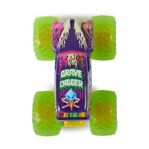 Monster Jam 2024 Official 1:64 Diecast Truck Series 35 Street Treats Grave Digger for 3+ Years Kids - Image 5