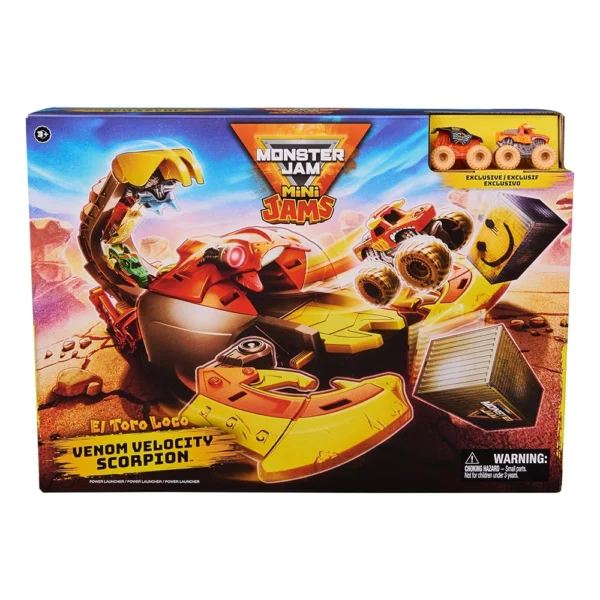 Monster Jam Mini, El Toro Loco Venom Velocity Scorpion Playset, Kids Toys for Boys Ages 3 and Up - Image 2