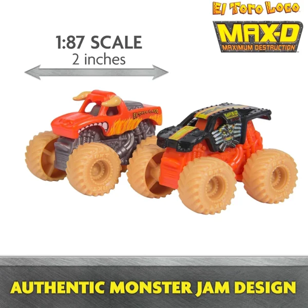 Monster Jam Mini, El Toro Loco Venom Velocity Scorpion Playset, Kids Toys for Boys Ages 3 and Up - Image 4