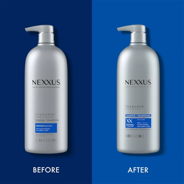Nexxus Therappe Moisturizing Shampoo for Dry Hair – Silicone-Free, ProteinFusion with Elastin Protein & Green Caviar (33.8fl. oz) - Image 5