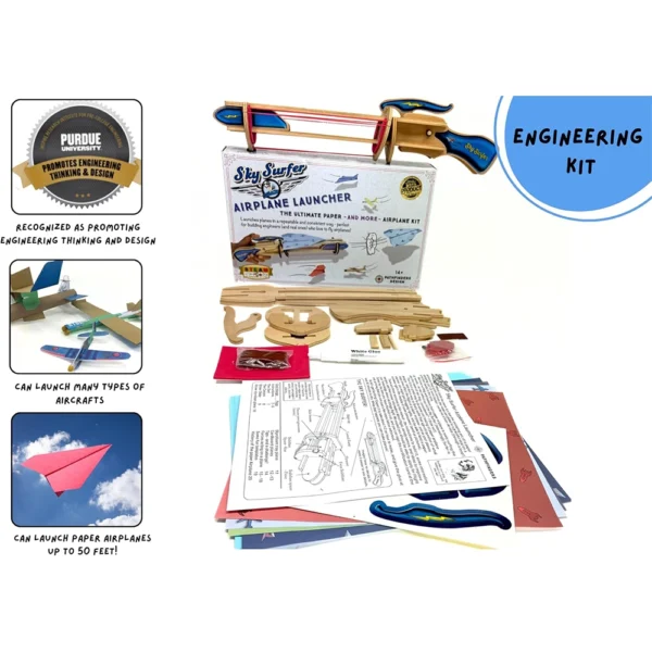 PATHFINDERS STEM Kit – Paper Airplane Launcher | Science Kits for Kids Age 12 - 14 - Image 3
