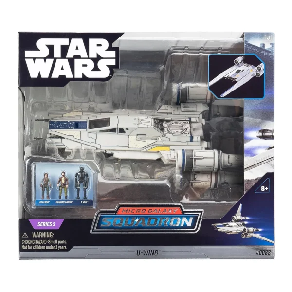 STAR WARS Micro Galaxy Squadron U-Wing Starfighter – 12Inch Vehicle with Foldout Wings - Image 3