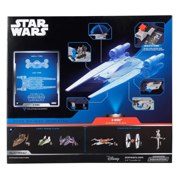 STAR WARS Micro Galaxy Squadron U-Wing Starfighter – 12Inch Vehicle with Foldout Wings - Image 8