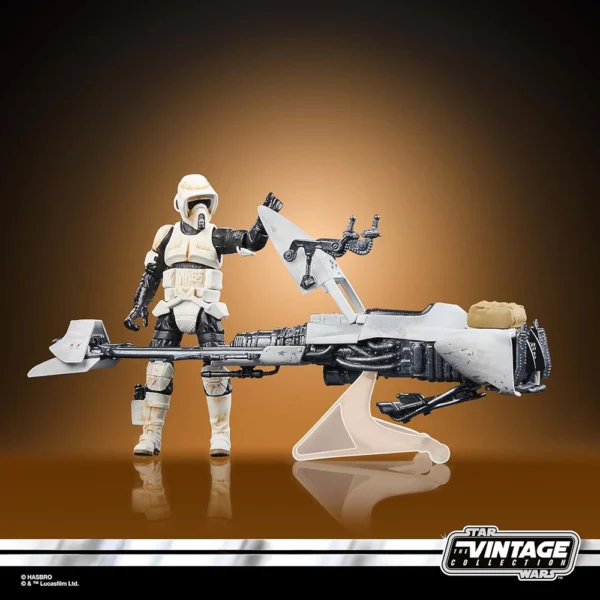 STAR WARS The Vintage Collection Speeder Bike, Scout Trooper & Grogu, For Ages 4 and Up - Image 6