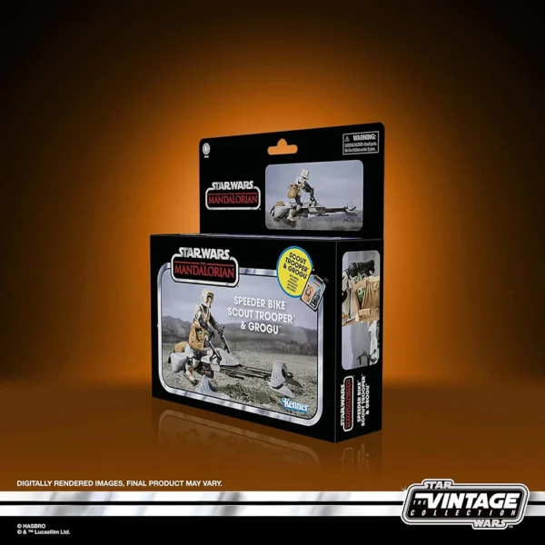 STAR WARS The Vintage Collection Speeder Bike, Scout Trooper & Grogu, For Ages 4 and Up - Image 9