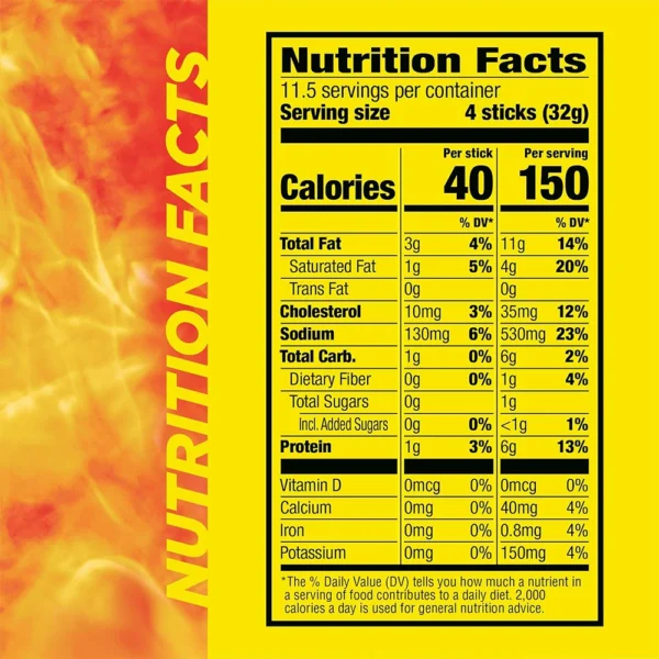 Slim Jim Smoked Meat Sticks, Original Flavor, 6g Protein Per Serving, 0.28 oz. (46 Count) - Image 7