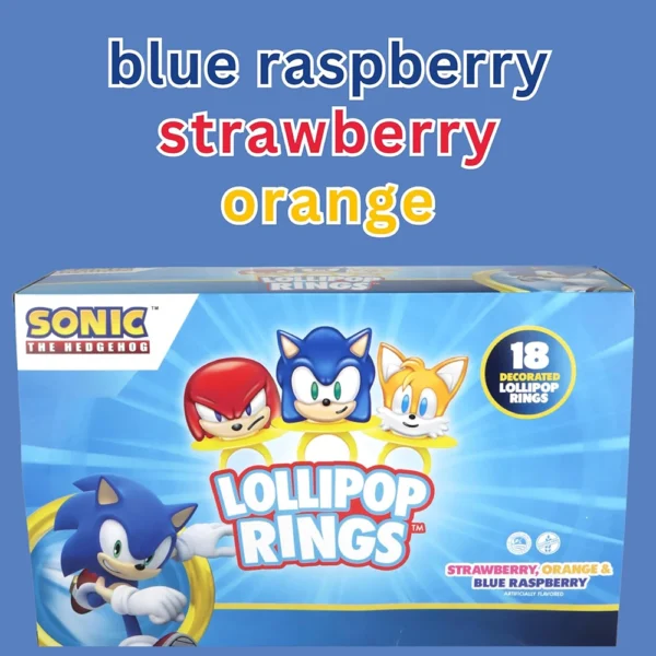Sonic the Hedgehog Individually Wrapped Lollipop Rings, Birthday Party Favors, 18 Counts - Image 5