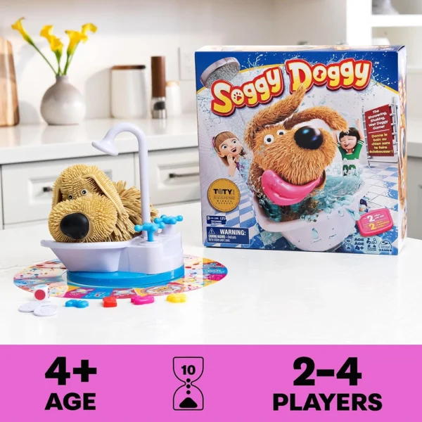 Spin Master Games, Soggy Doggy, The Silly Award-Winning Kids Board Game, Gift for Ages 4 & Up - Image 3
