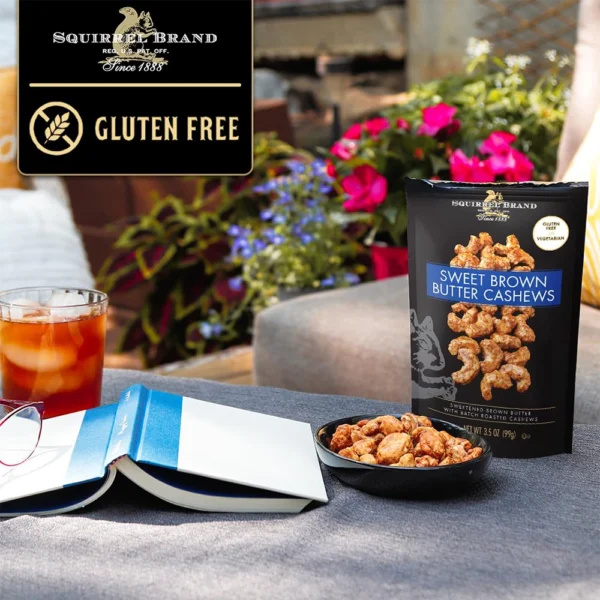 Squirrel Brand Sweet Brown Butter Cashews, 3.5 Ounces Resealable Bag - Image 3