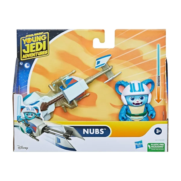 Young Jedi Adventures Nubs Figure & Speeder Bike, Preschool Toys for 3 Year Kids - Image 3