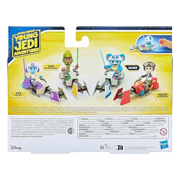 Young Jedi Adventures Nubs Figure & Speeder Bike, Preschool Toys for 3 Year Kids - Image 4