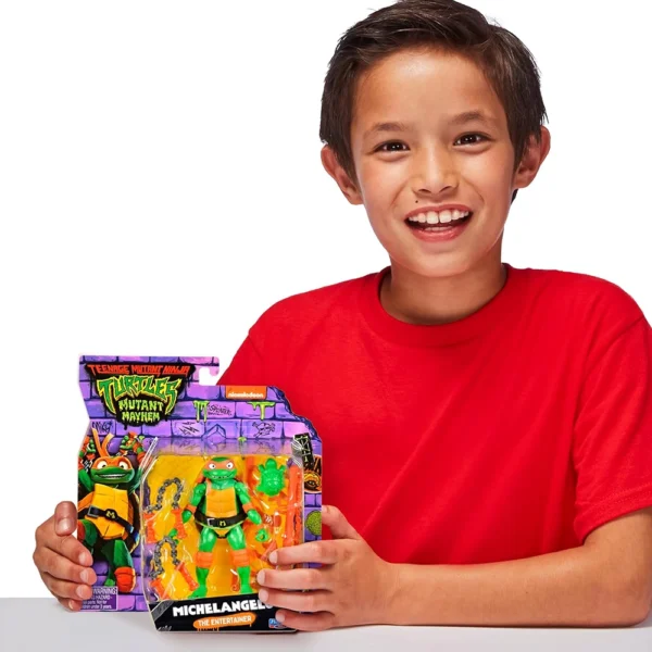 Teenage Mutant Ninja Turtles - Mutant Mayhem 4.25” Michelangelo Basic Action Figure - Image 4