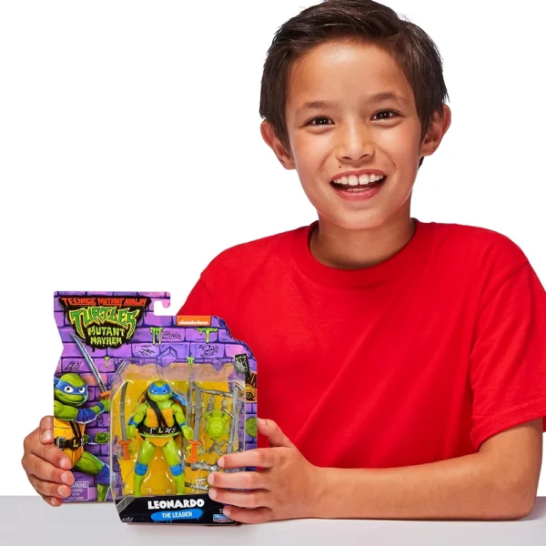 Teenage Mutant Ninja Turtles Mutant Mayhem 4.5 inch Leonardo Basic Action Figure - Image 5