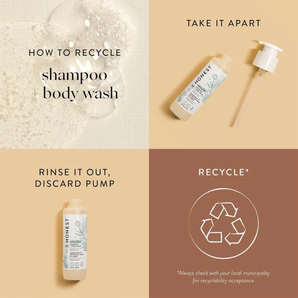 The Honest Company 2-in-1 Cleansing Shampoo + Body Wash for Sensitive Skin – Fragrance Free, 10.0 fl. oz - Image 8