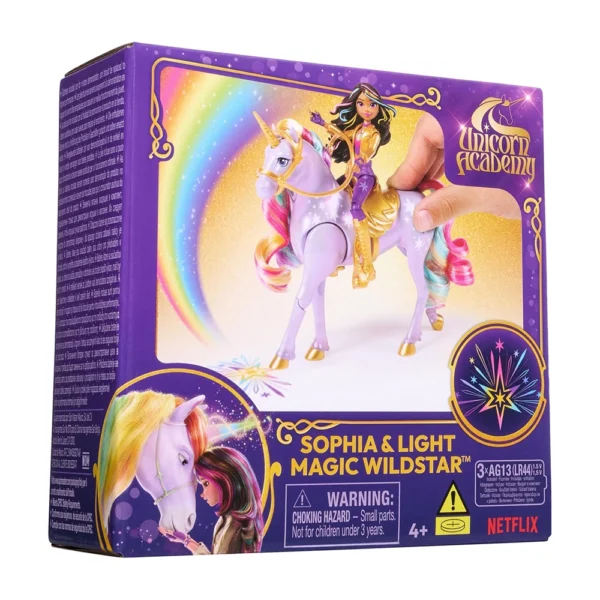 Unicorn Academy, Sophia & Light Magic Wildstar with Rainbow Light-up Effects, for Girls Ages 4 and up - Image 7
