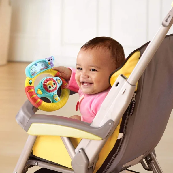 VTech Grip and Go Steering Wheel - Gift for 3+months Kids - Image 5