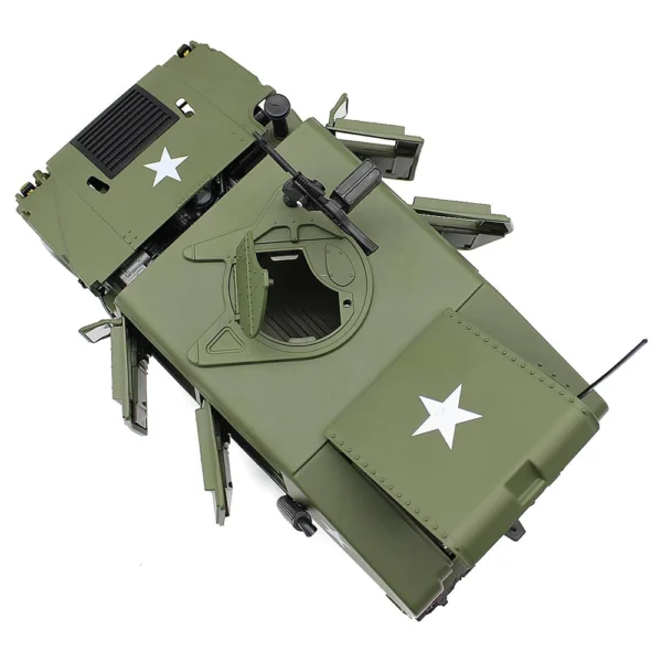 fisca 1/18 Scale Model Car Metal Diecast Military Armored Vehicle Battlefield Truck for Kids - Image 3