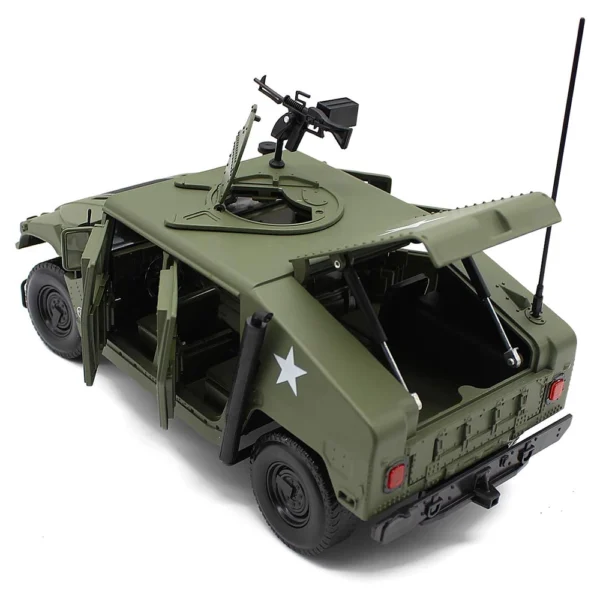 fisca 1/18 Scale Model Car Metal Diecast Military Armored Vehicle Battlefield Truck for Kids - Image 4