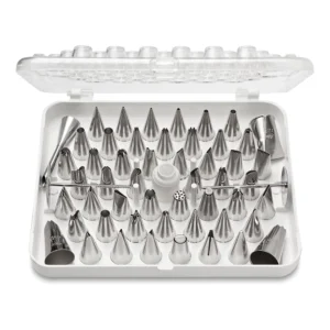 Ateco 783-55 Piece Cake Decorating Set, 1 Standard Coupler, Includes 52 Stainless Steel Tubes
