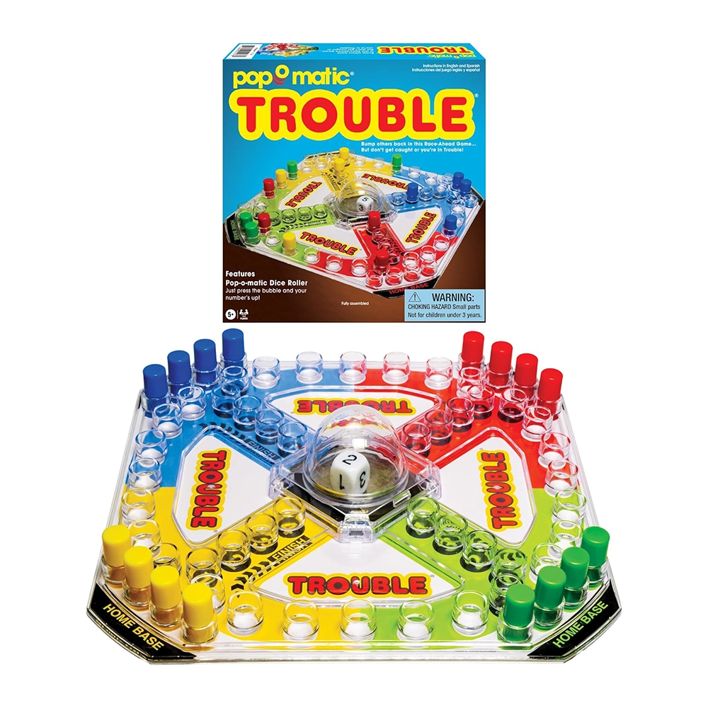 Classic Trouble with Retro Artwork and Pop-o-Matic Popper